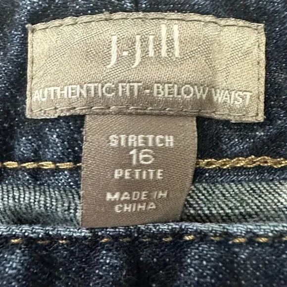 J. Jill Blue Relaxed Jeans Timeless Comfort Size 16 Petite - Picture 3 of 6